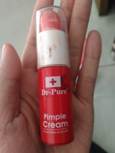 Review Dr Pure Pimple Cream